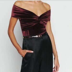 Reformation Velvet Top S